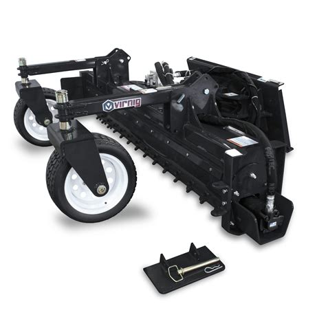 skid steer attachments virnig|power rake skid steer attachment.